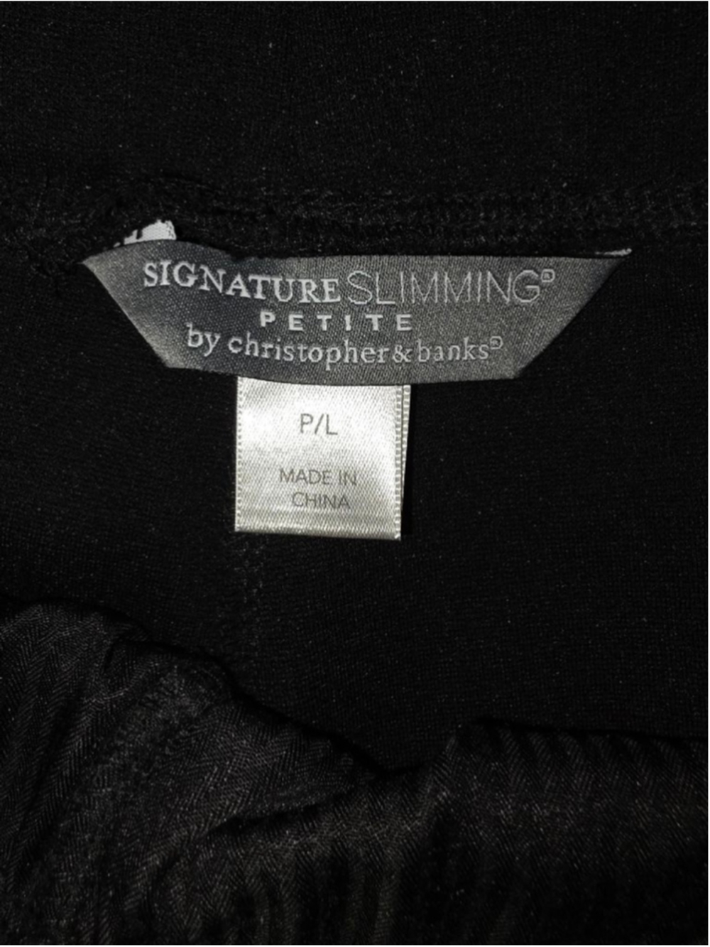 Women's Christopher & Banks Petite Black Ankle Pants PL - Picture 2 of 3
